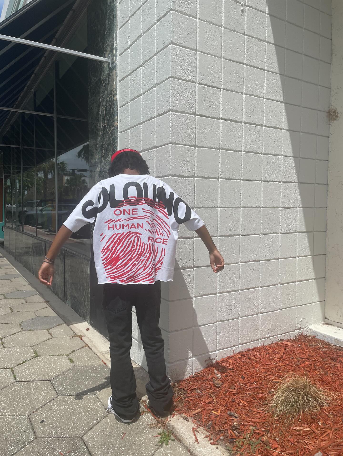 Solouno "White DNA" Oversized Tee